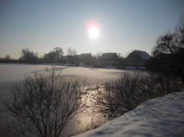 Foto rybník – zima